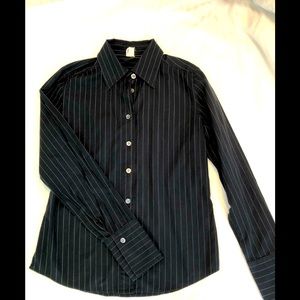 J. Crew button down pinstripe shirt.  Size 4.